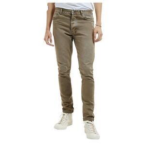 KSUBI "Chitch" Slim Tapered‎ Dark Earth Brown Men's Jeans 32 × 33
